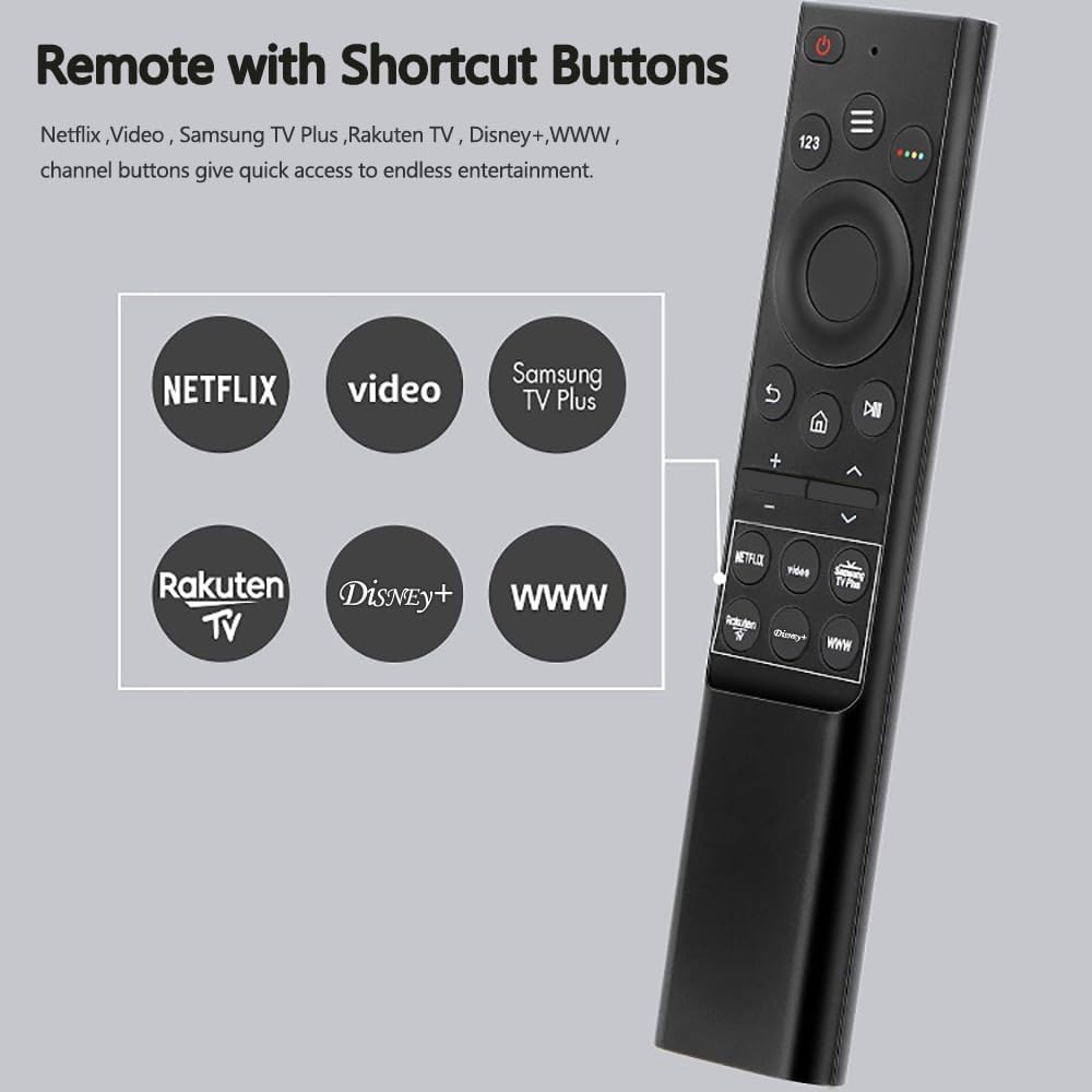Novo comando universal para Samsung Smart, RM-1729 controlo universal per Samsung-TV LCD LED UHD QLED 4K HDR TV com Netflix, botão Rakuten-Prime vídeo