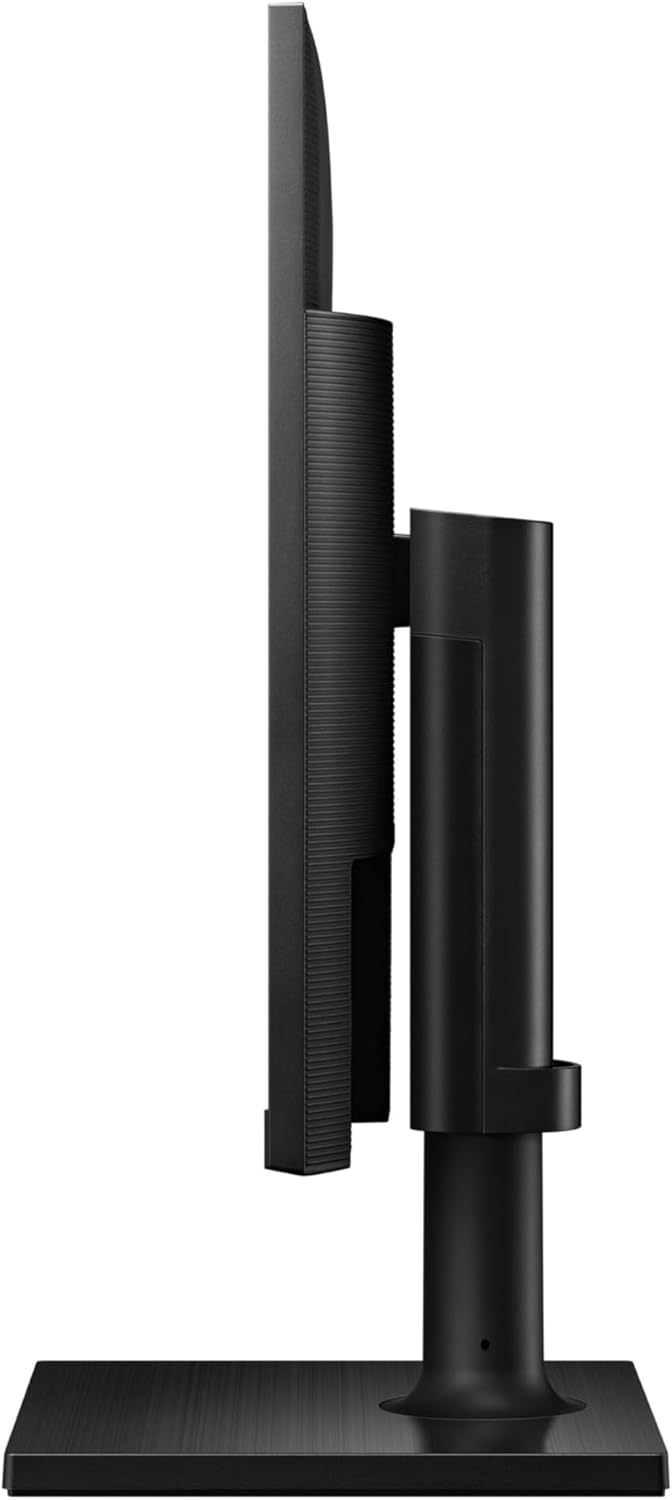 SAMSUNG FT45 Series 24-Inch FHD 1080p Computer Monitor, 75Hz, IPS Panel, HDMI, DisplayPort, USB Hub, Height Adjustable Stand, 3 Yr WRNTY (LF24T454FQNXGO),Black