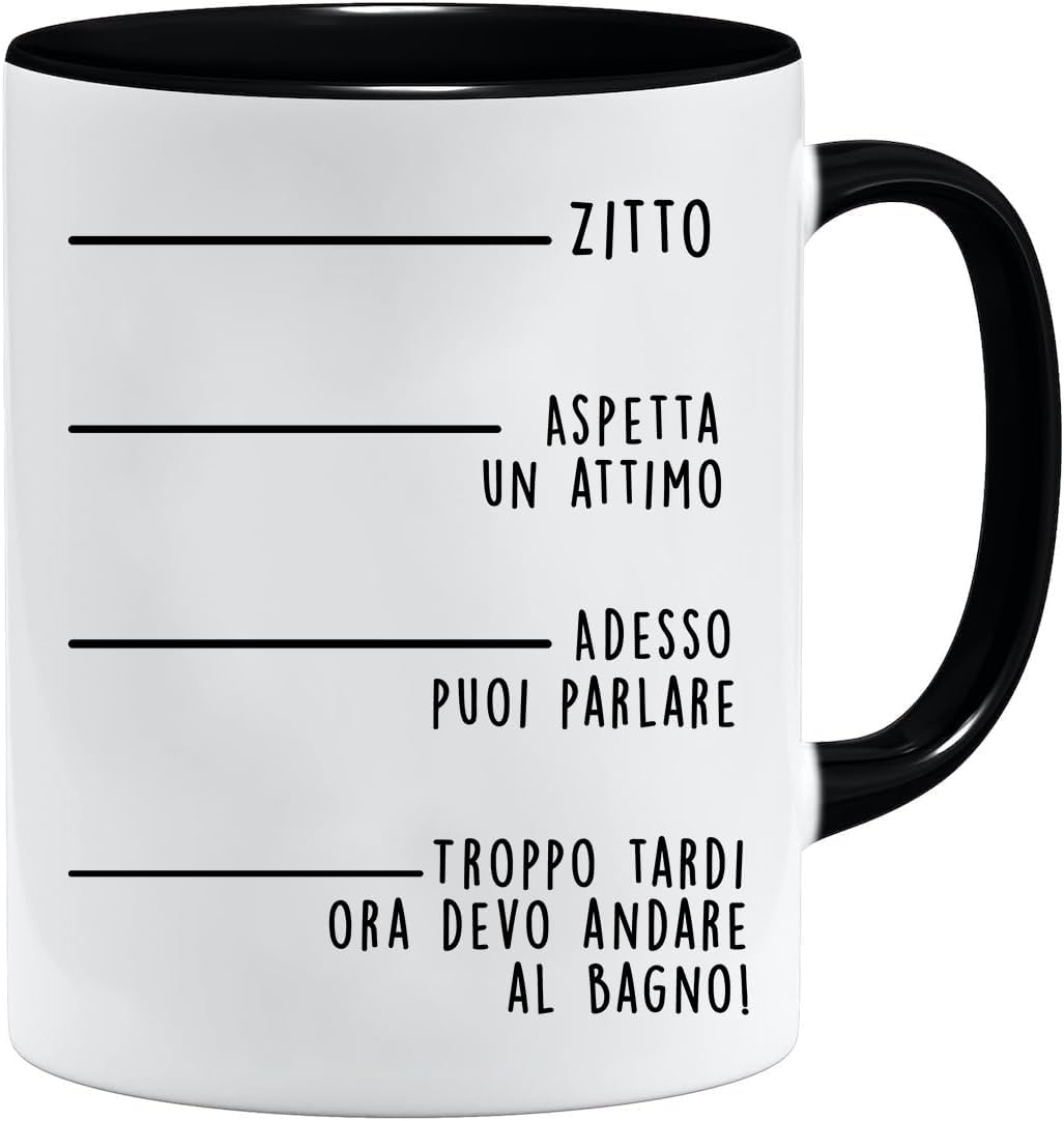 Jungle Mug Caneca divertida | Caneca com mensagens engraçadas | Caneca do pequeno-almoço para homem | Caneca bonita escritório | Presente divertido para ele | Caneca original presente | Caneca lavável