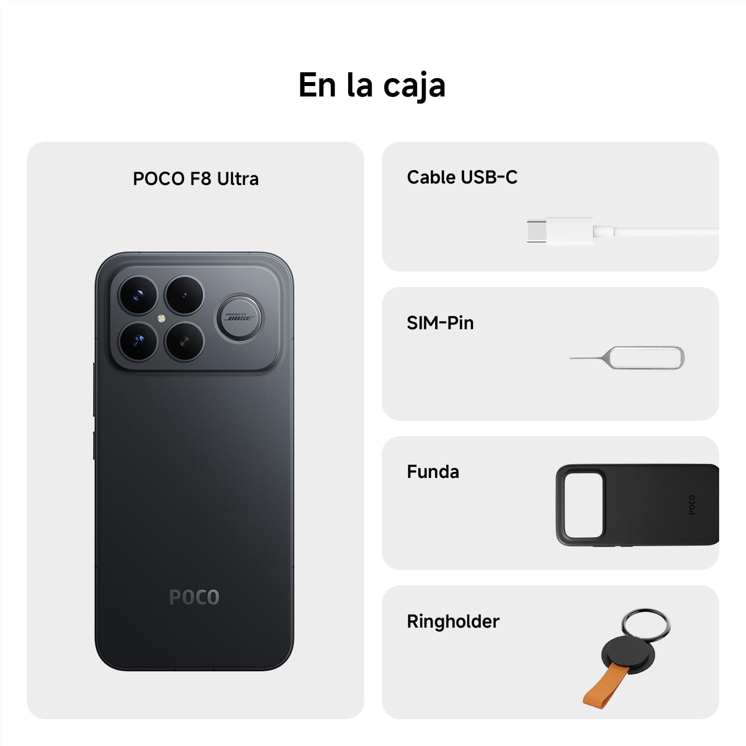 XIAOMI POCO F8 Ultra Smartphone 16+512GB, 6.85" 120Hz AMOLED Display, Snapdragon 8 Elite Gen 5, Hypercharge 100W Charging and 50W Wireless, Charger Not Included, Denim Blue (ES Version)