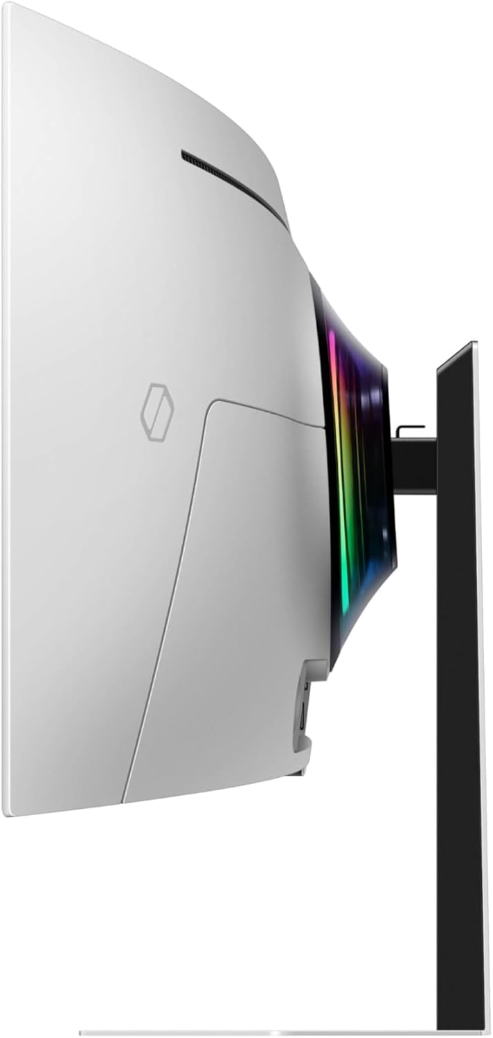 Samsung 49-Inch Odyssey G9 (G95SD) Series QD-OLED G-Sync Compatible Curved Gaming Monitor, 240Hz, 0.03ms, Dual QHD, Glare Free, FreeSync Premium Pro, Ergonomic Stand,LS49DG956SNXGO,2024, 3 Yr Warranty