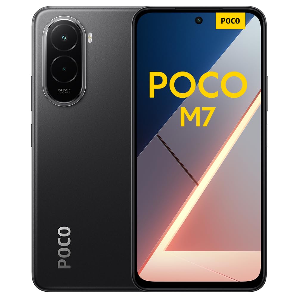 XIAOMI POCO M7 - Smartphone de 8+256GB, Cámara Dual de 50MP con AI, Pantalla inmersiva de 6,9” FHD+, Snapdragon 685, Carga rápida de 33W y Reversible de 18W, Cargador no Incluido, Plata (Versión ES)