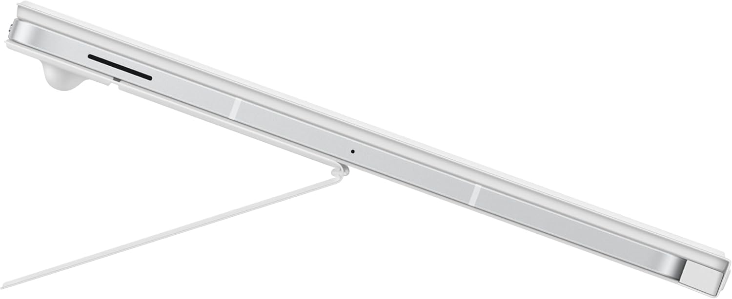 Samsung Galaxy Tab S10 FE+ Book Cover Keyboard - AI Key for Galaxy Tab S10 FE+, Detachable Platform, PC-Like Experience, Wireless Keyboard Sharing, White