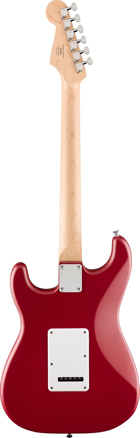 Fender Squier Debut Series Stratocaster Guitarra Eléctrica, Guitarra para Principiantes, con 2 Años de Garantía, Rojo Dakota