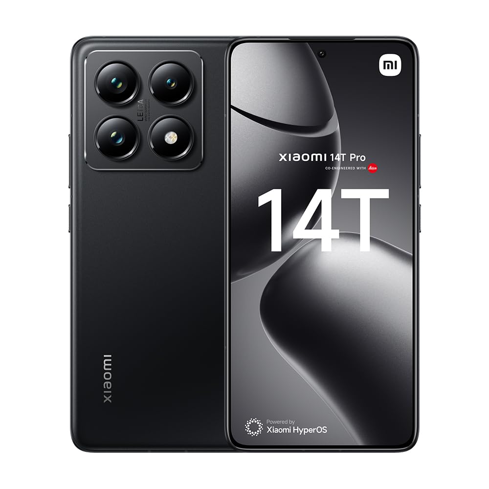 XIAOMI 14T – Smartphone de 12+256GB, Lentes Leica Summilux, MediaTek Dimensity 8300 Ultra, Pantalla AMOLED de 6,67'' 144Hz, HyperCharge 67W, Azul Titanio (Versión ES)