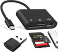 Leitor de cartões SD/micro SD leitor de cartões SD USB c, 6in1 USB USB-C OTG adaptador cartões de memória e USB para micro SD TF, SDXC, SDHC, MS, MMC, MSXC compatível com telemóvel Windows e Mac OS