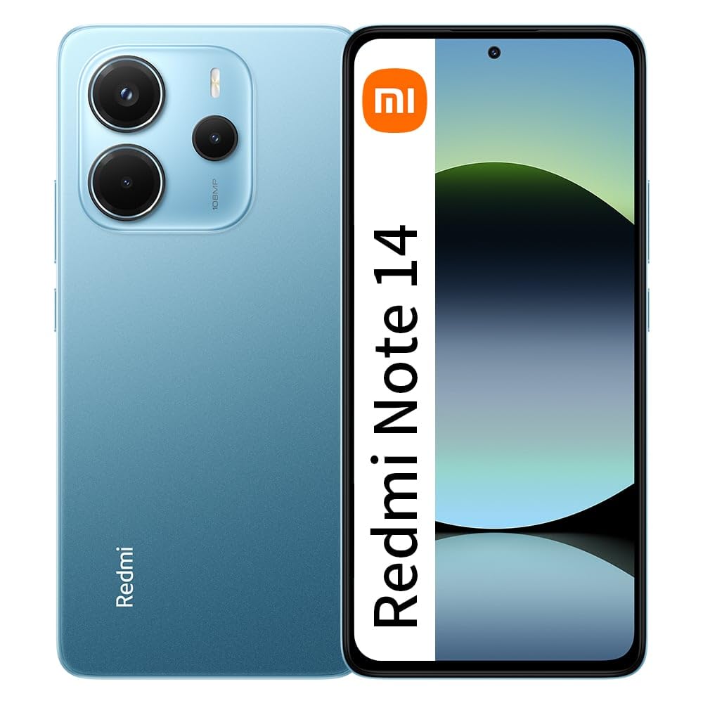 XIAOMI Red Rice Note 14 4G NFC 8GB + 256gb versión Global del teléfono Inteligente 6.67 Pulgadas amoled 120hz 108mp 5500mah Carga rápida Negra (sin Cargador)
