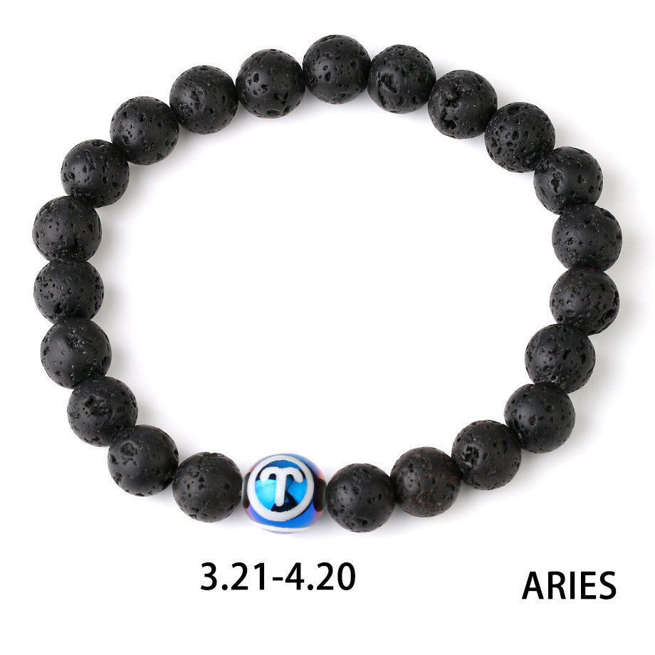 Zodiac Bracelet in Natural Stone