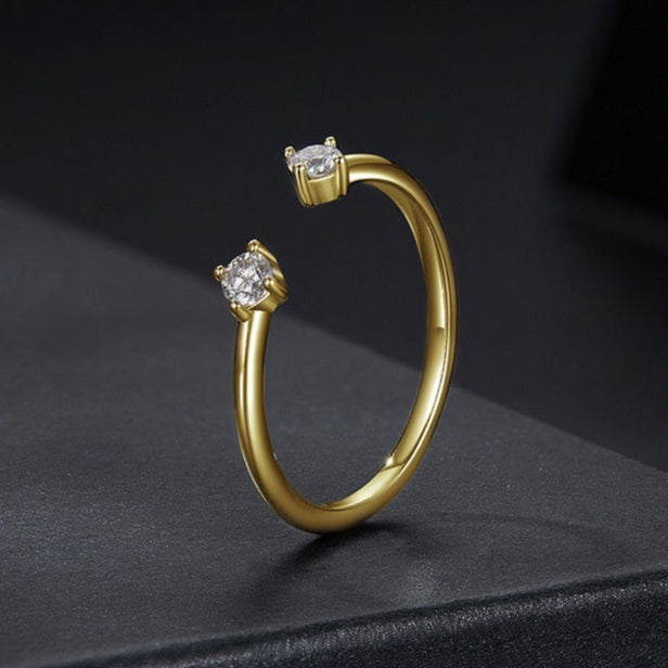 Anel Simples com Moissanite