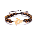 Pulseira Turtle em Pedra Natural e Aço Inoxidável