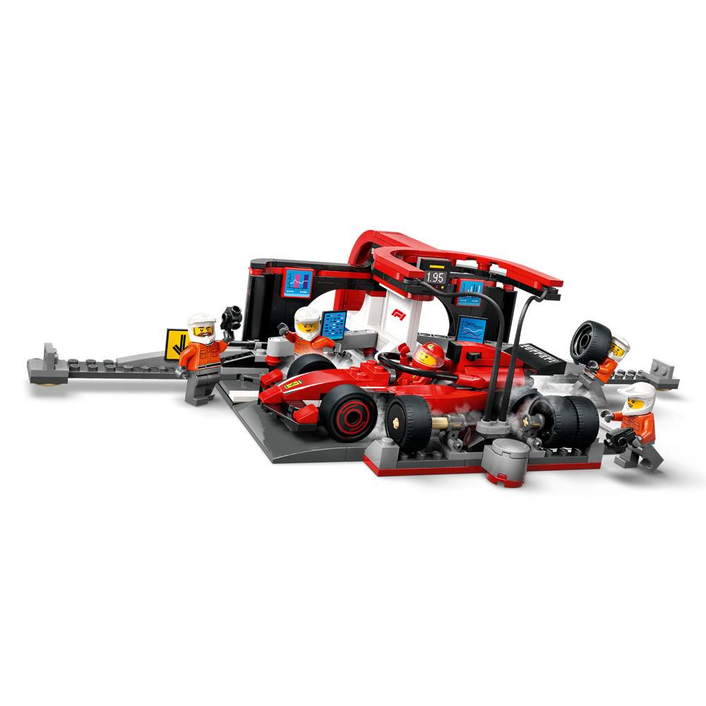 LEGO City: Equipo de Boxeo F1® y Boxeo con Ferrari | A partir de 6 años | 322 piezas | Artículo 60443