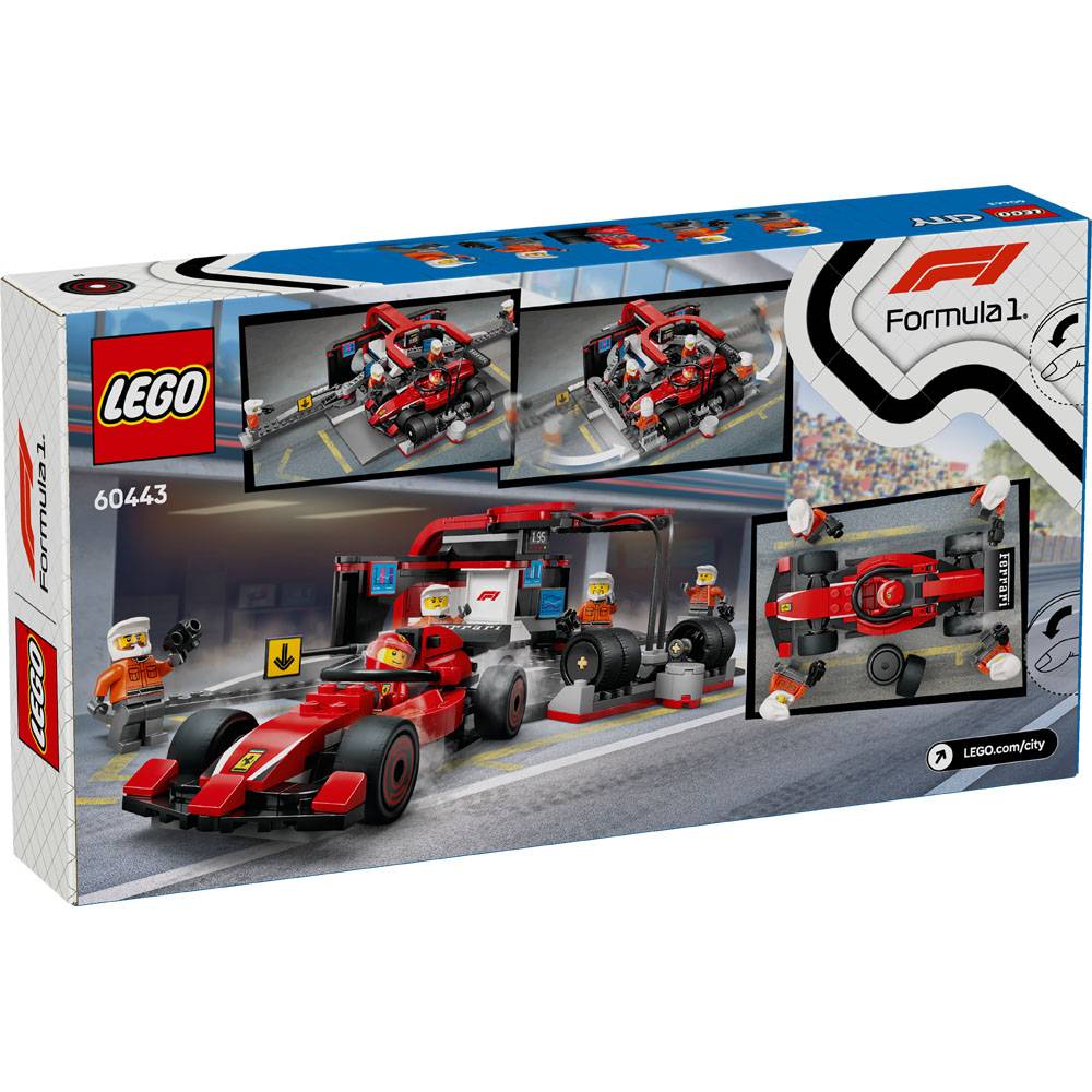 LEGO City: Equipo de Boxeo F1® y Boxeo con Ferrari | A partir de 6 años | 322 piezas | Artículo 60443