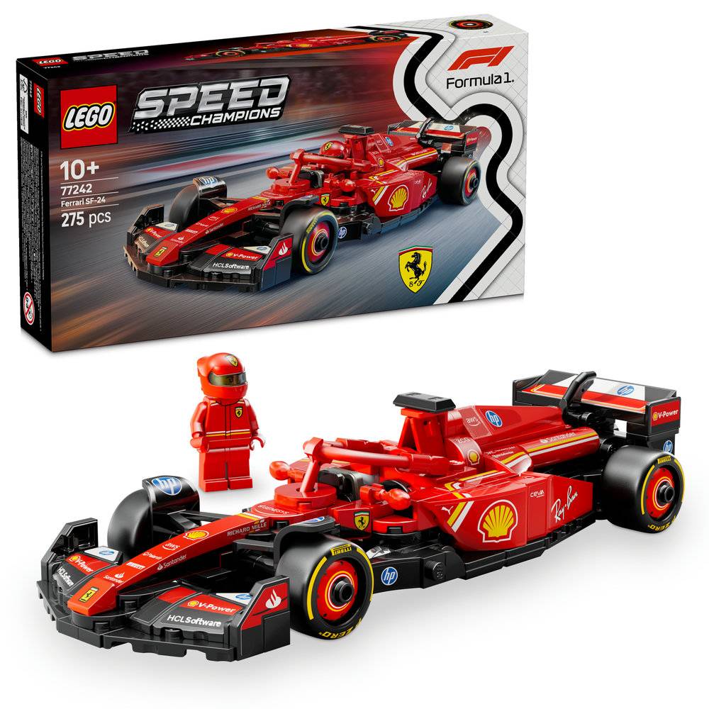 LEGO Speed ​​Champions: Ferrari SF-24 F1® | A partir de 10 años | 275 piezas | Artículo 77242