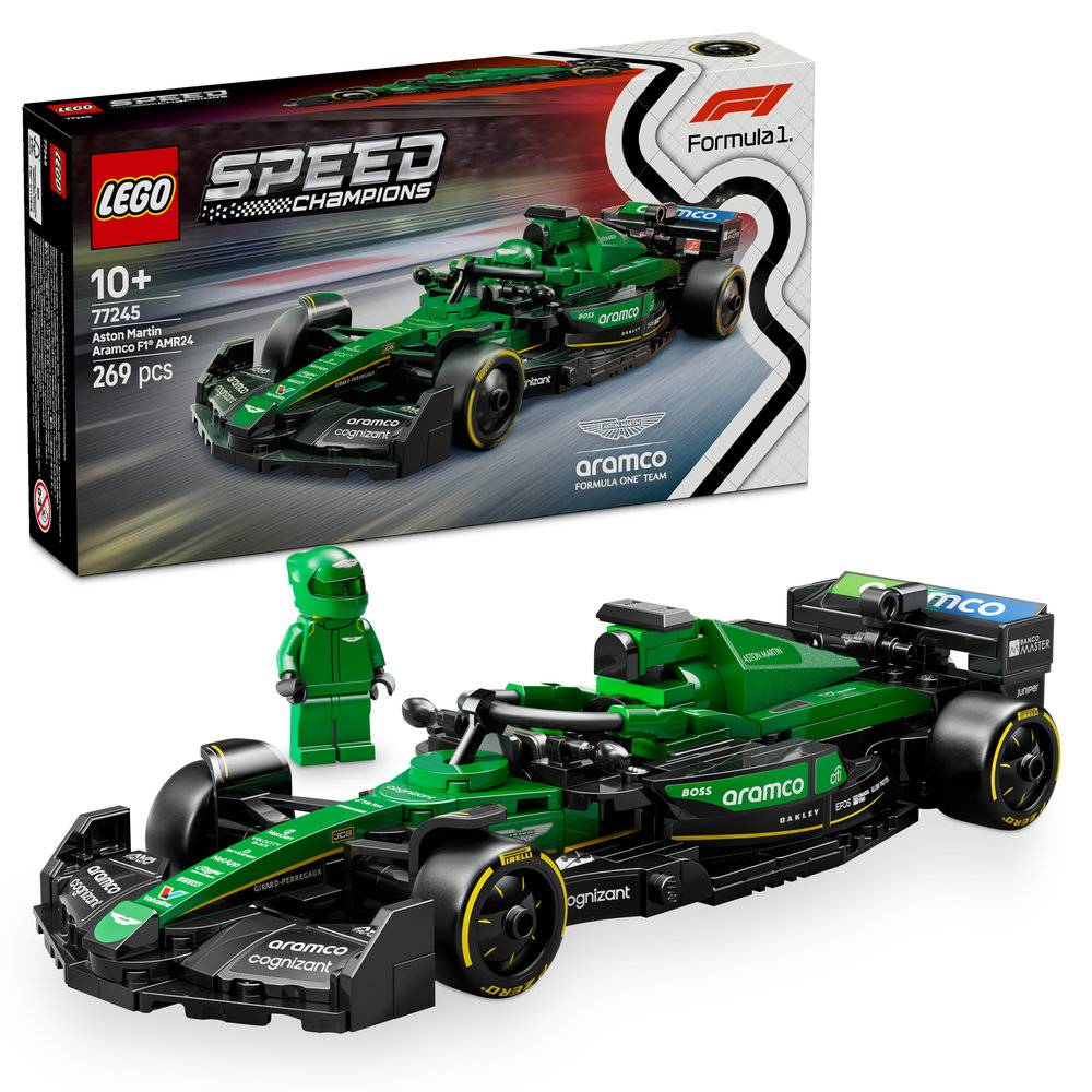 LEGO Speed ​​Champions: Aston Martin Aramco F1® AMR24 Race Car | Ages 10+ | 269 Pieces | Item 77245