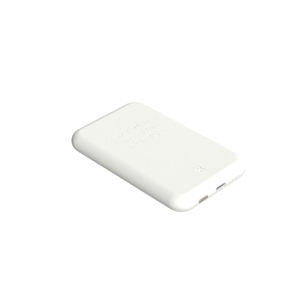 Power Bank com Carregador sem Fios Kreafunk Branco 5000 mAh