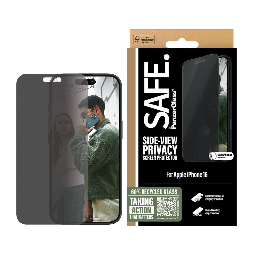 PanzerGlass screen protector for iPhone 16-15