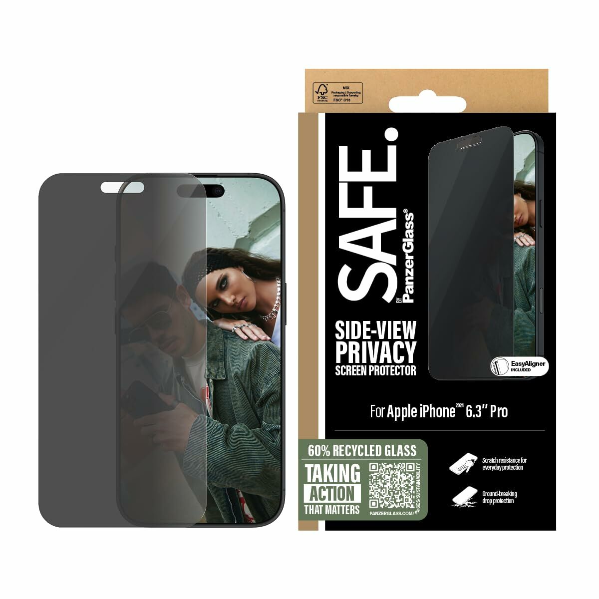 PanzerGlass screen protector for iPhone 16 Pro