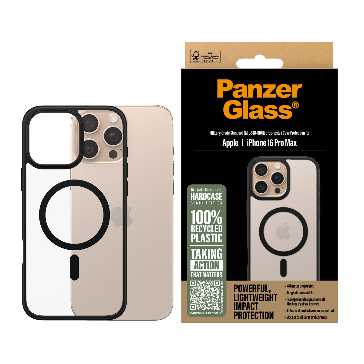 PanzerGlass screen protector for iPhone 16 Pro Max Apple