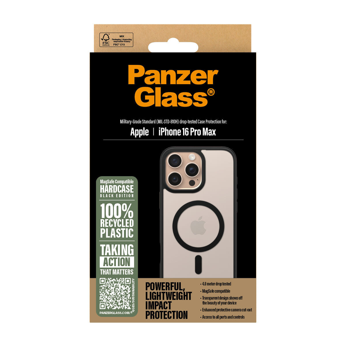 PanzerGlass screen protector for iPhone 16 Pro Max Apple