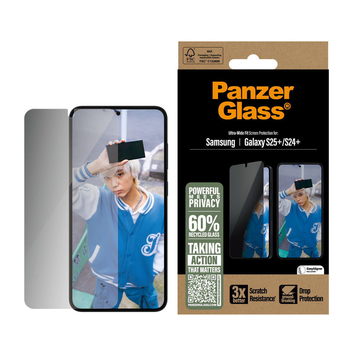 PanzerGlass Screen Protector for Samsung S25+-S24+