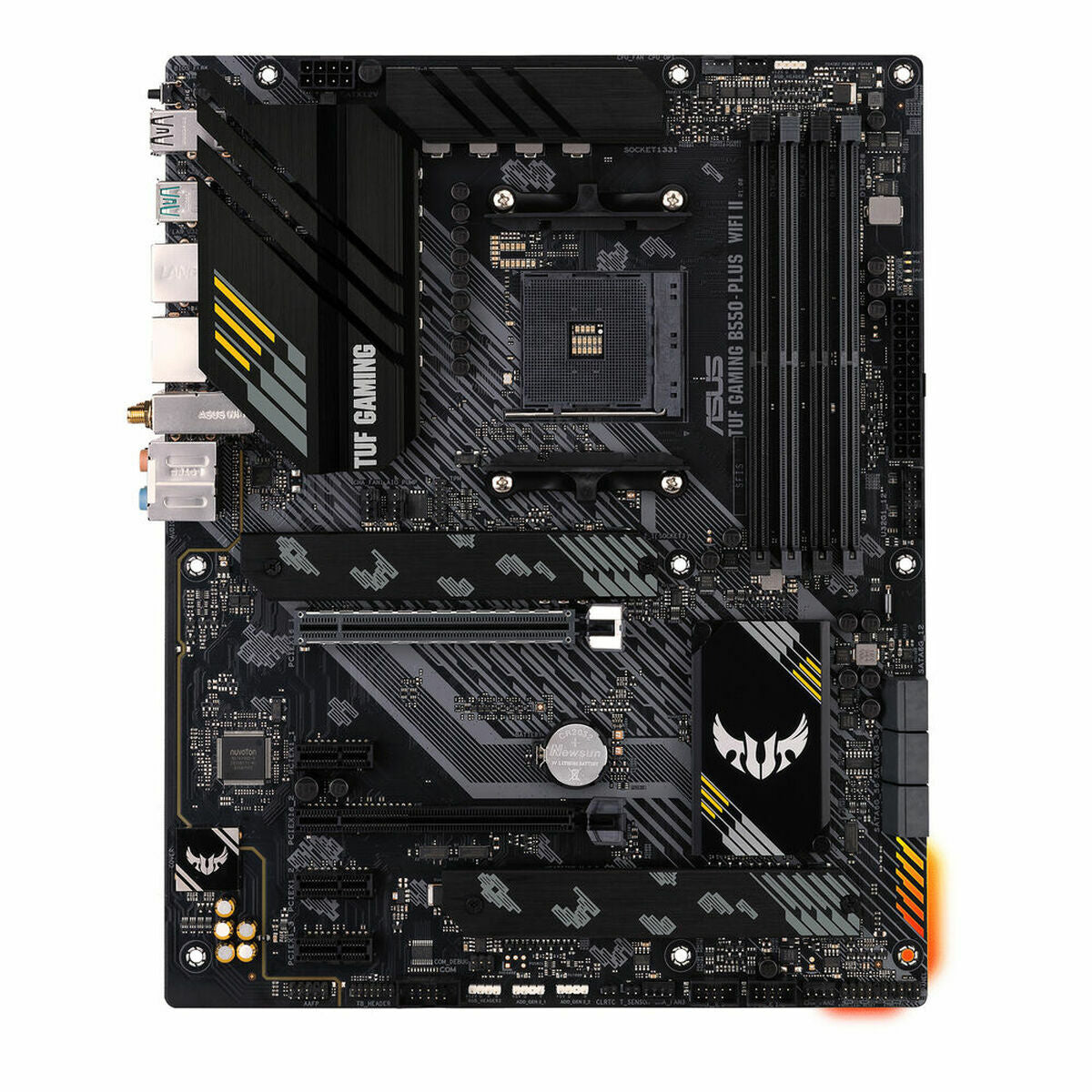 Asus TUF GAMING B550-PLUS WIFI II Motherboard, Intel Wi-Fi 6, AMD B550, AMD AM4