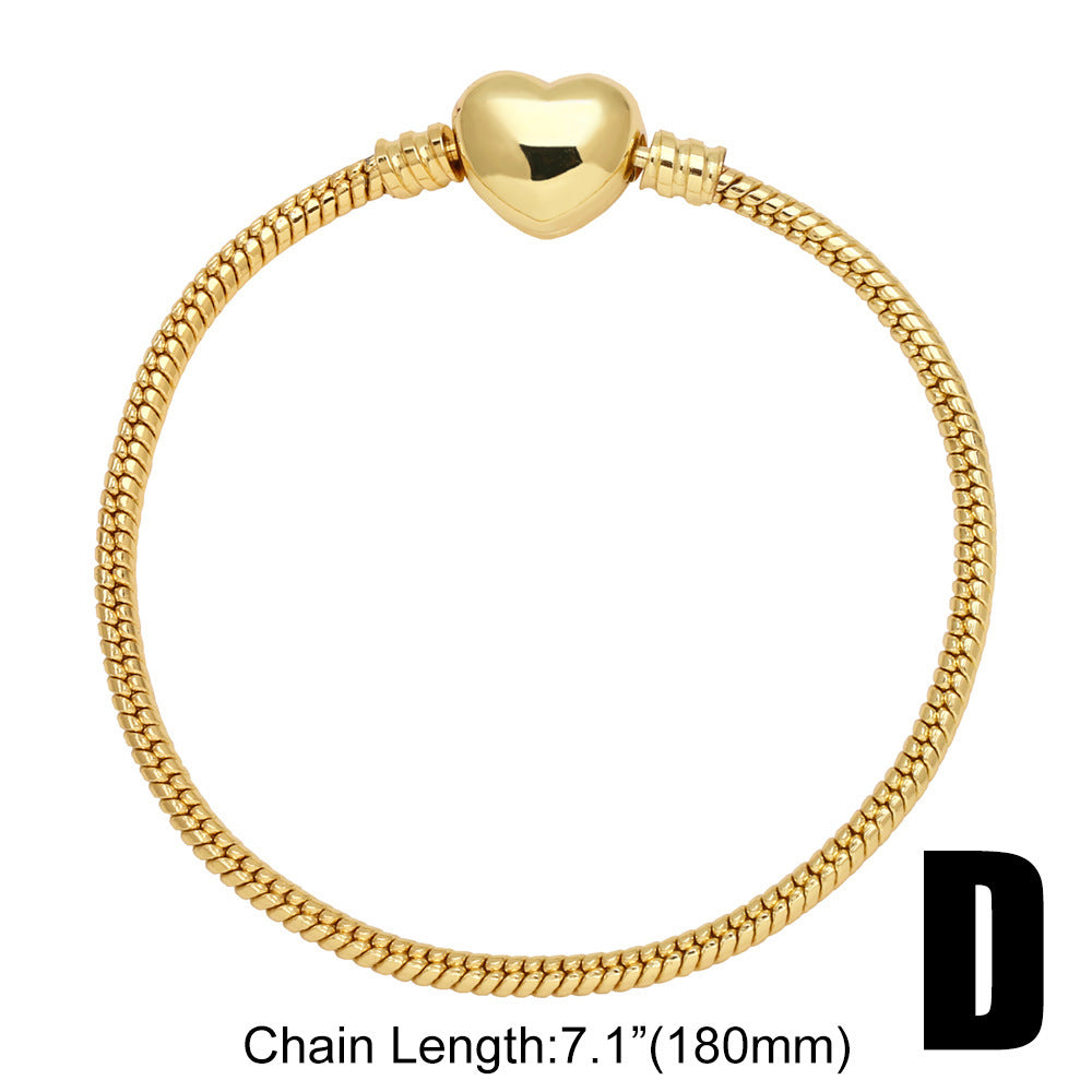 Pulseira com Pendente de 26 Letras