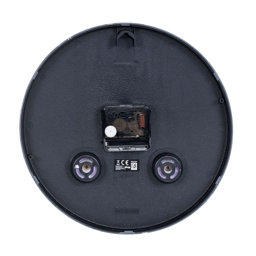 Relógio de Parede Esperanza EHC016K Preto Vidro Plástico 25 cm