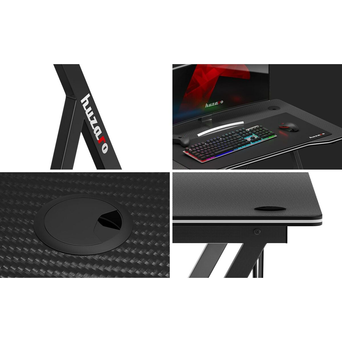 Huzaro HZ-Hero 1.4 Black Gaming Desk