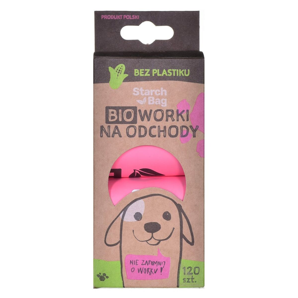 Bolsa de residuos Bolsa de almidón 961810 Rosa (120 piezas)