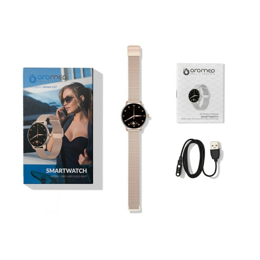 Smartwatch Oromed LADY GOLD NEXT Dourado Sim 1,09"