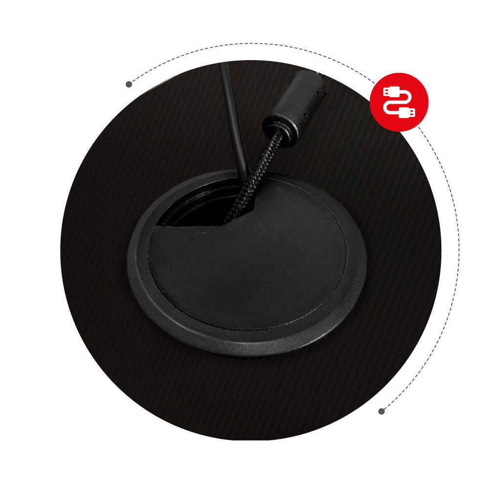 Huzaro Hero 2.5 Gaming Desk, Black Aluminum, 120 x 60 cm