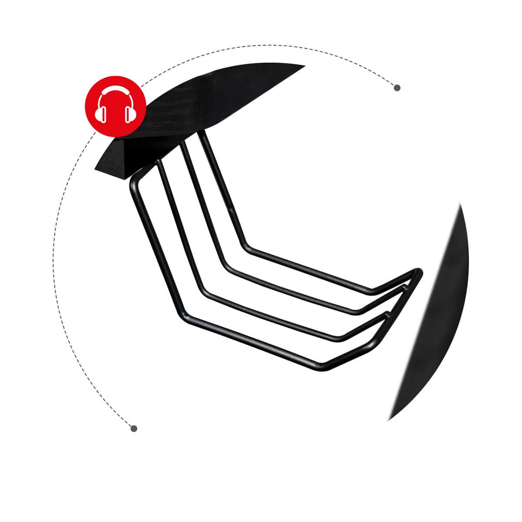 Huzaro Hero 2.5 Gaming Desk, Black Aluminum, 120 x 60 cm