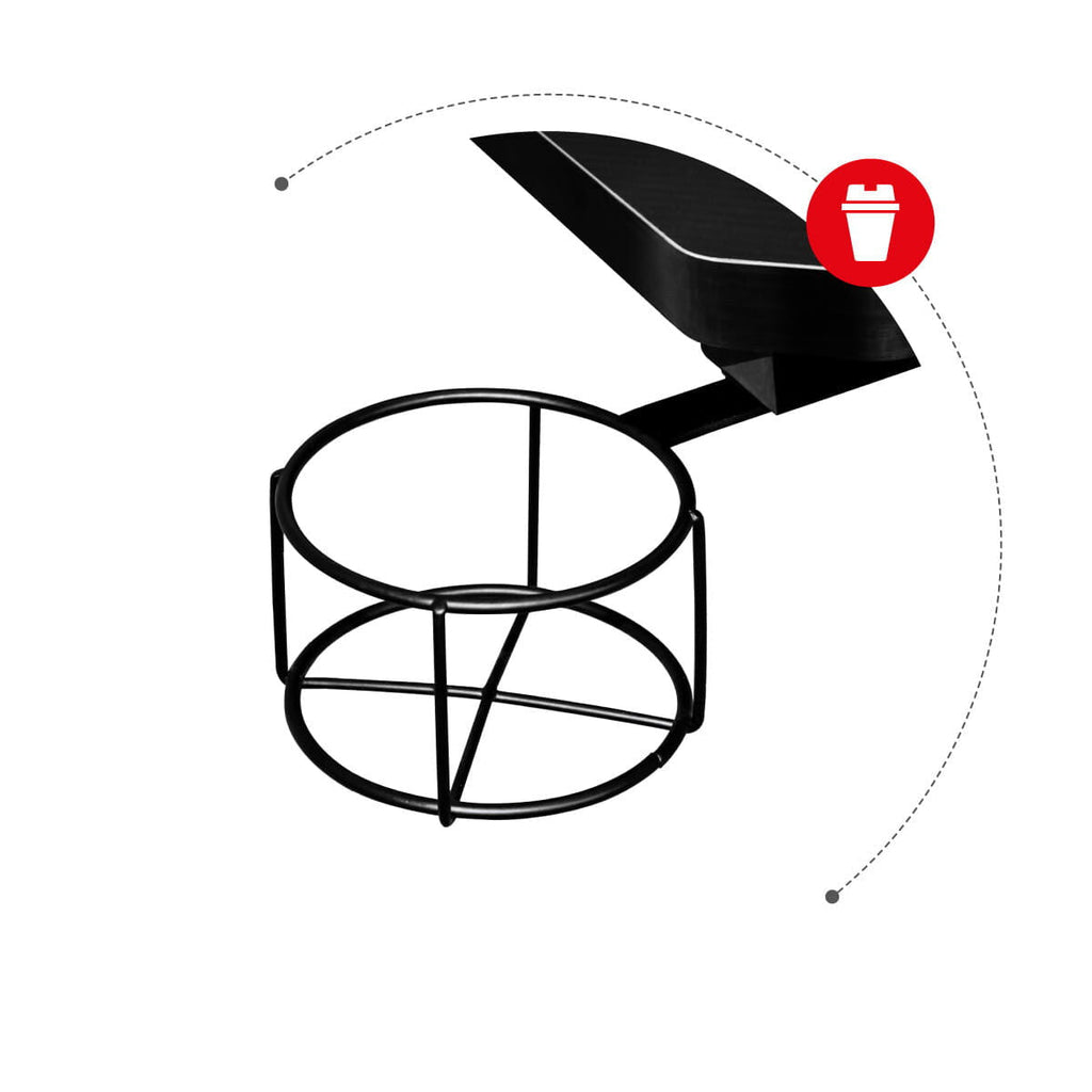 Huzaro Hero 2.5 Gaming Desk, Black Aluminum, 120 x 60 cm