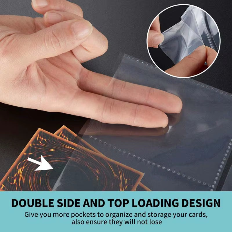 5/10/20/30/50Pcs Trading Gaming Card Sleeves Storage Wallets Album Pages Collection Coin Holders Wallets Sleeves Photo Albums