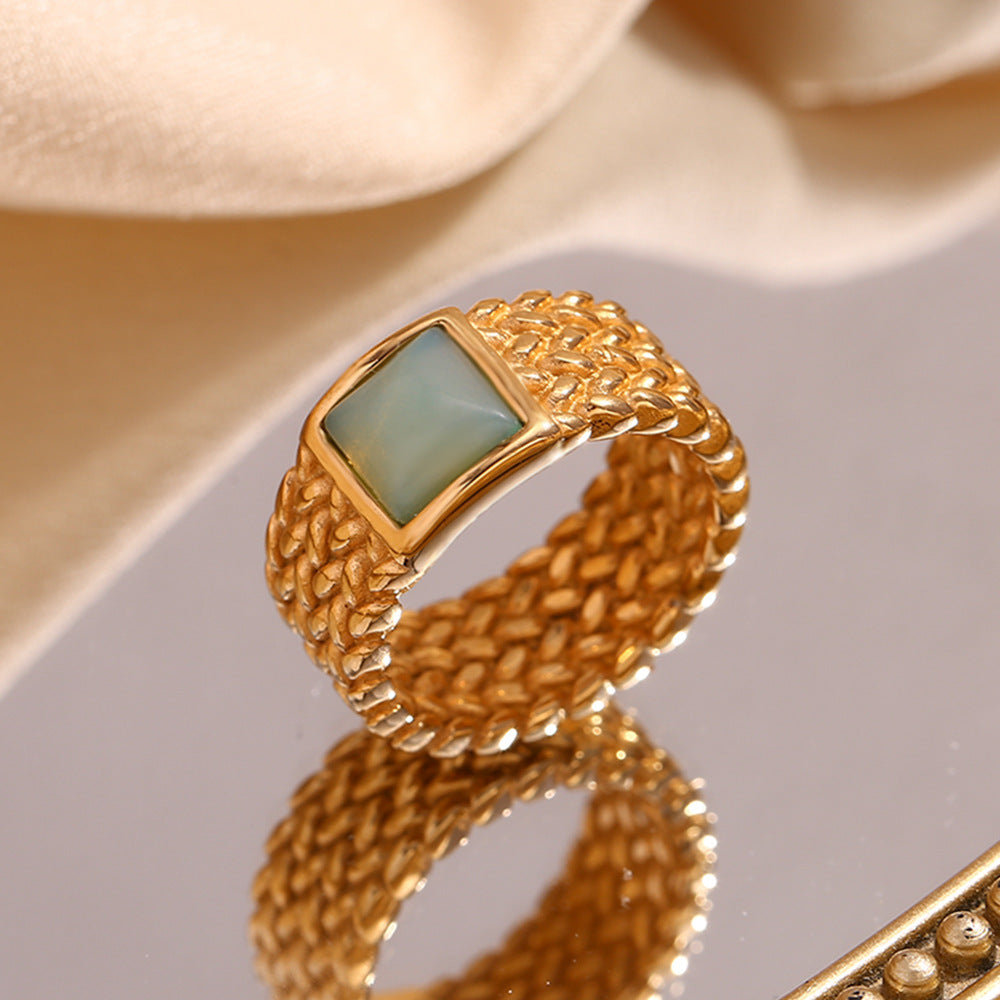 Anel Vintage em Aço Inoxidável 316L