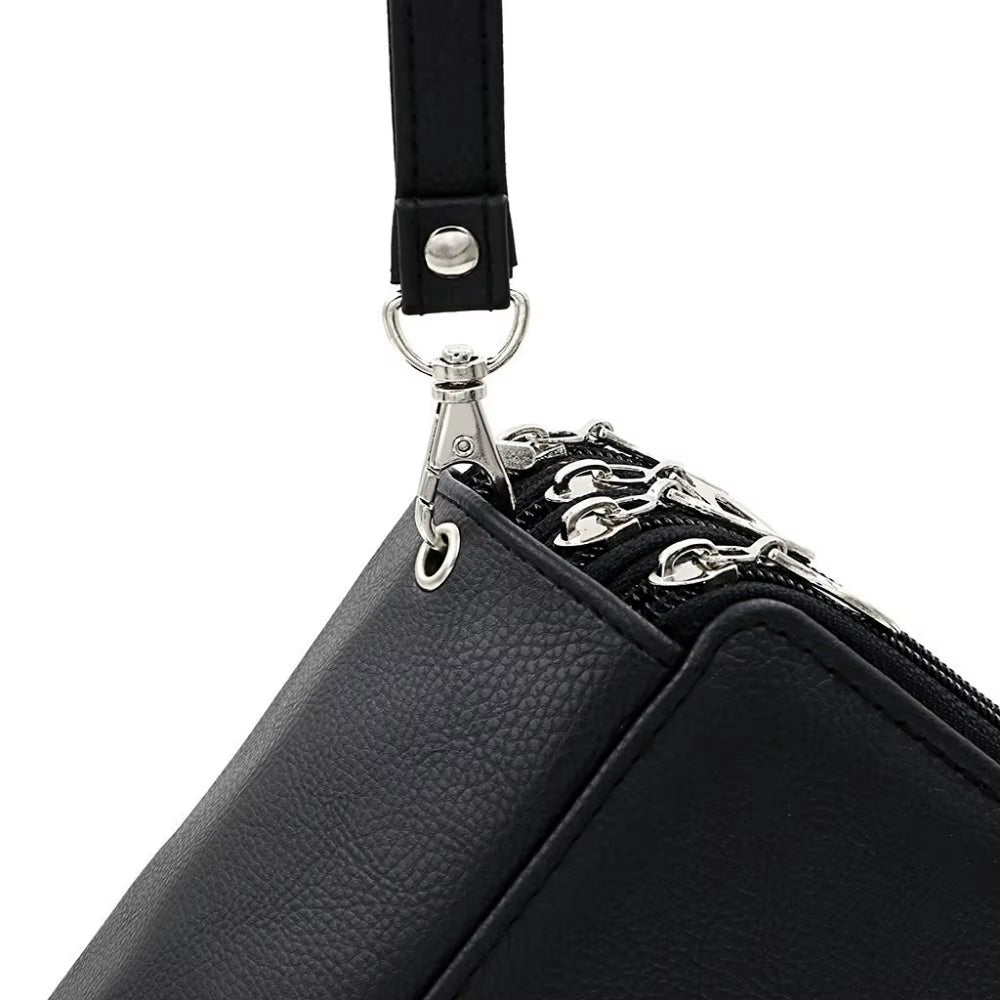 72 Holders 4 Layers Handy PU Leather School Pencils Case Large Capacity Colored Pencil Bag for Student Gift Art Supplies