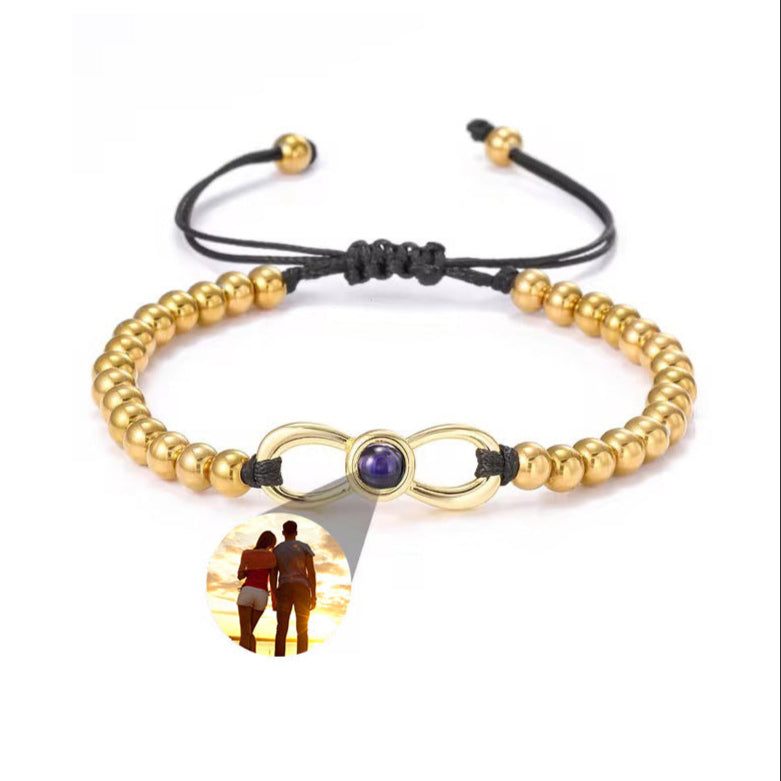 Pulseira Personalizada com Projeção Infinito