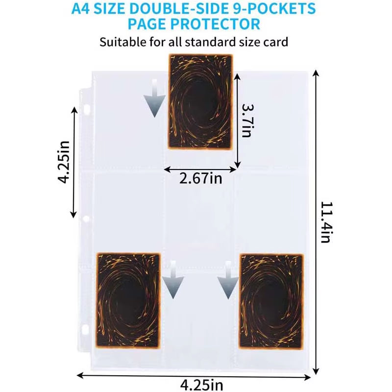 5/10/20/30/50Pcs Trading Gaming Card Sleeves Storage Wallets Album Pages Collection Coin Holders Wallets Sleeves Photo Albums