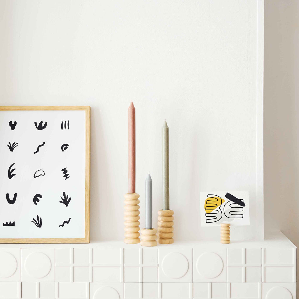 Totem Wooden Candle Holder - Medium Nº 1