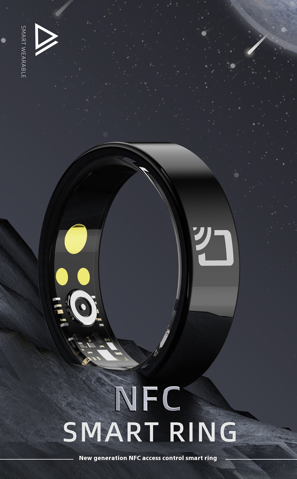 Anillo inteligente de cerámica: monitorización de la salud y tecnología NFC