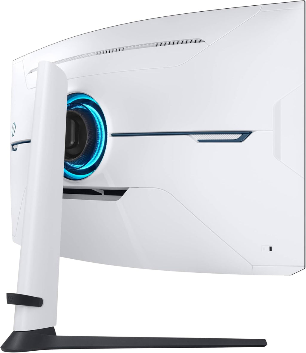 Samsung 32" Odyssey Neo G8 (G85NB) 4K UHD 240Hz 1ms G-Sync 1000R Curved Gaming Monitor, Quantum HDR2000, AMD FreeSync Premium Pro, Matte Display, DisplayPort, Black & White, LS32BG852NNXGO