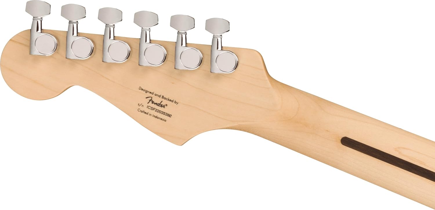 Squier by Fender Sonic Stratocaster Pack de Guitarra Eléctrica, Diapasón de Arce, Negro, Funda, Amplificador Squier Frontman 10G - 230V EU, Incluye cursos virtuales gratuitos en Fender Play