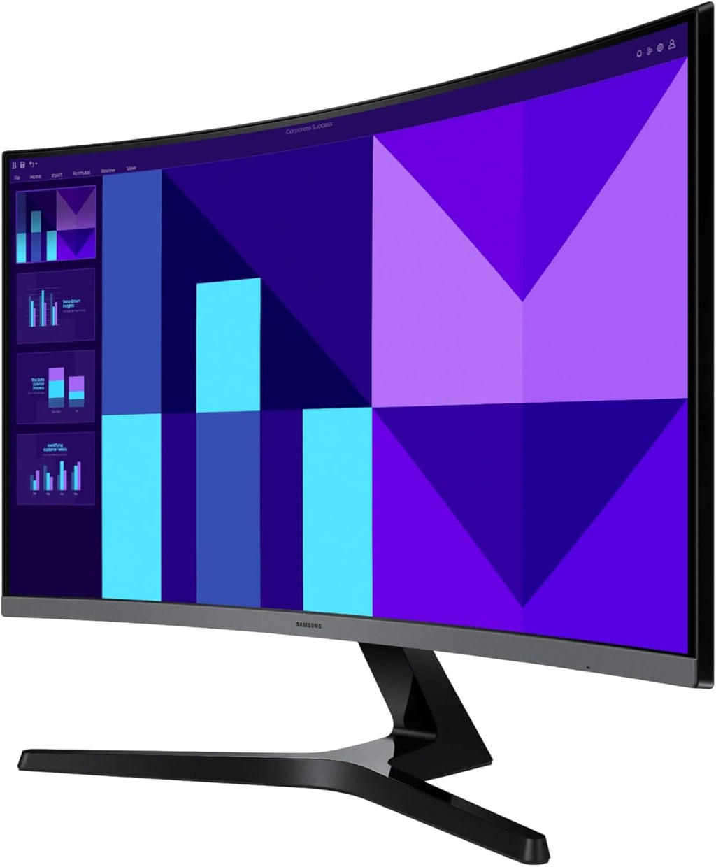 Samsung 27-inch S3 (S39GD) FHD 100Hz Curved Monitor, Game Mode, Eye Saver Mode, Multiple Connectivity with HDMI Port, Built-in Speakers, LS27D396GANXZA, 2025