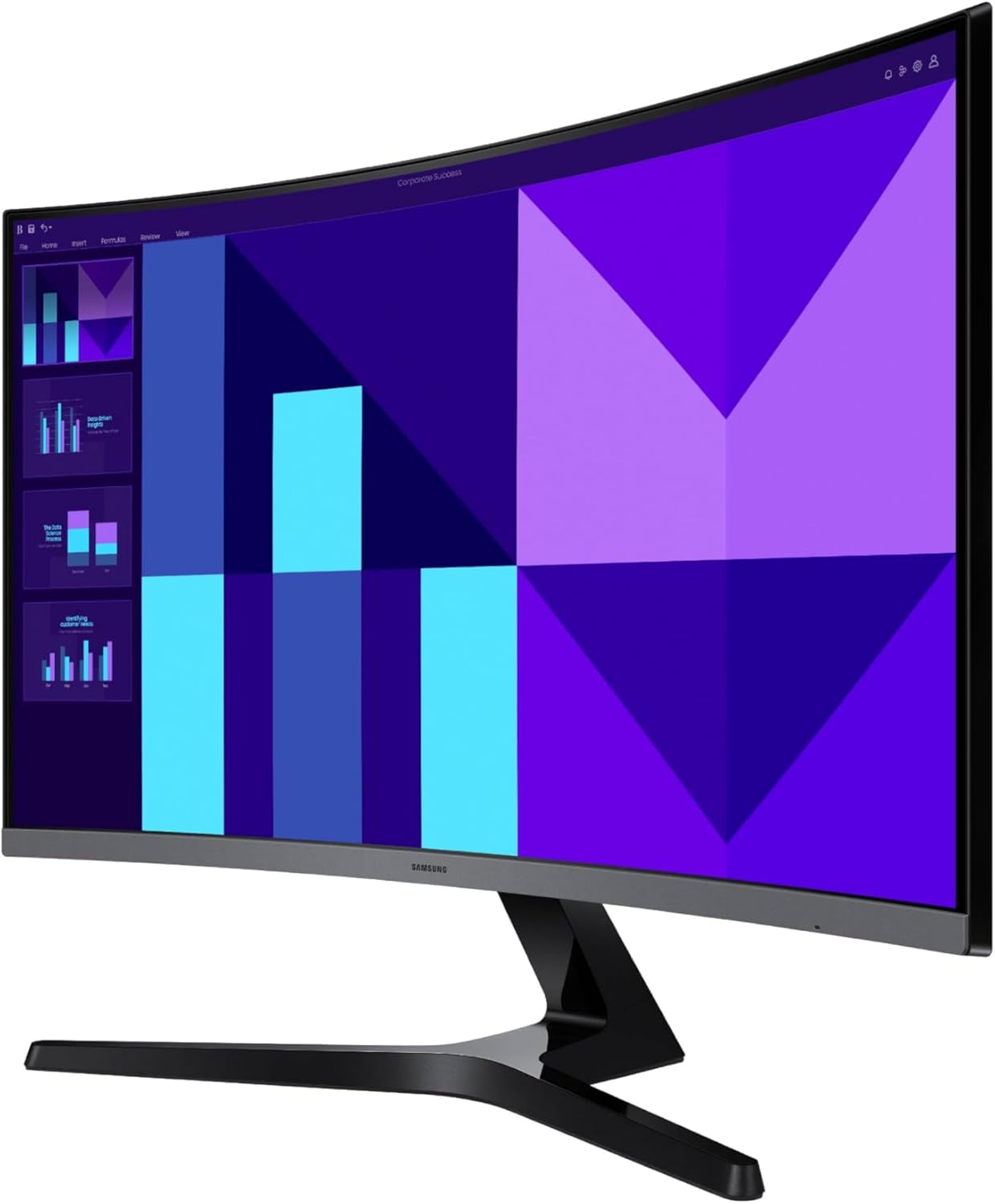 Samsung 27-inch S3 (S39GD) FHD 100Hz Curved Monitor, Game Mode, Eye Saver Mode, Multiple Connectivity with HDMI Port, Built-in Speakers, LS27D396GANXZA, 2025
