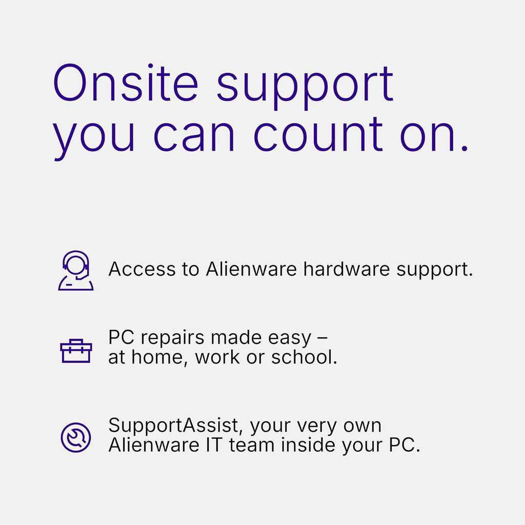 Alienware 16 Aurora Gaming Laptop AC16250-16" WQXGA 120Hz Display, Intel Core 7-240H Processor, 16GB DDR5 RAM, 1TB SSD, NVIDIA GeForce RTX 5050 8GB Graphics, Windows 11 Home, Onsite Service - Blue