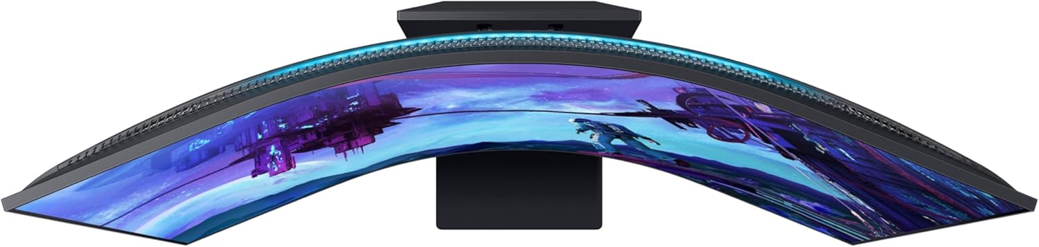 Samsung 55" Odyssey Ark 2nd Gen 4K UHD 1000R Curved Gaming Monitor, 165Hz, 1ms, 4 Input Multi View, Quantum Mini-LED, AMD FreeSync Premium Pro, HDR 10+, Height Adjustable Screen, LS55CG970NNXGO
