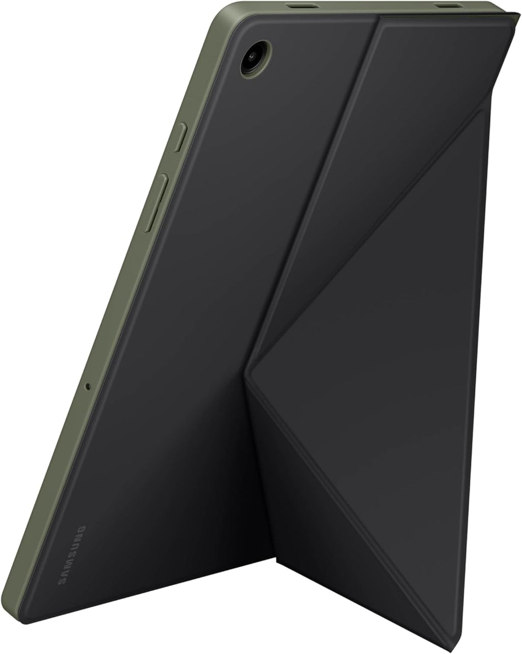 SAMSUNG Galaxy Tab A9+ Book Cover, Tablet Protector Case, Foldable Stand with Landscape and Portrait Modes, Protective Against Bumps and Scratches, Auto Screen On/Off, US Version, Black - Khaki