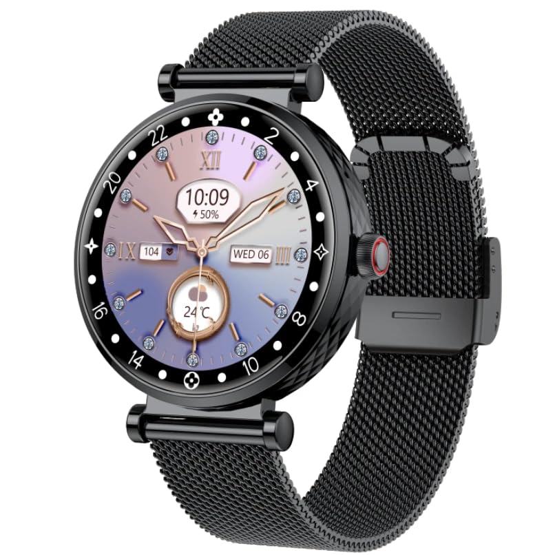 Smart Watch Women, 2025 New Smartwatch Woman with Calls, Smart Watch Menstrual Cycle/Sleep Monitor/SpO2/Pedometer/110+ Sports Modes, IP68 Waterproof Sports Watch for Android iOS