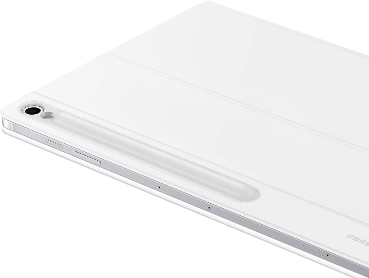 Samsung Galaxy Tab S10 FE+ Book Cover Keyboard - AI Key for Galaxy Tab S10 FE+, Detachable Platform, PC-Like Experience, Wireless Keyboard Sharing, White