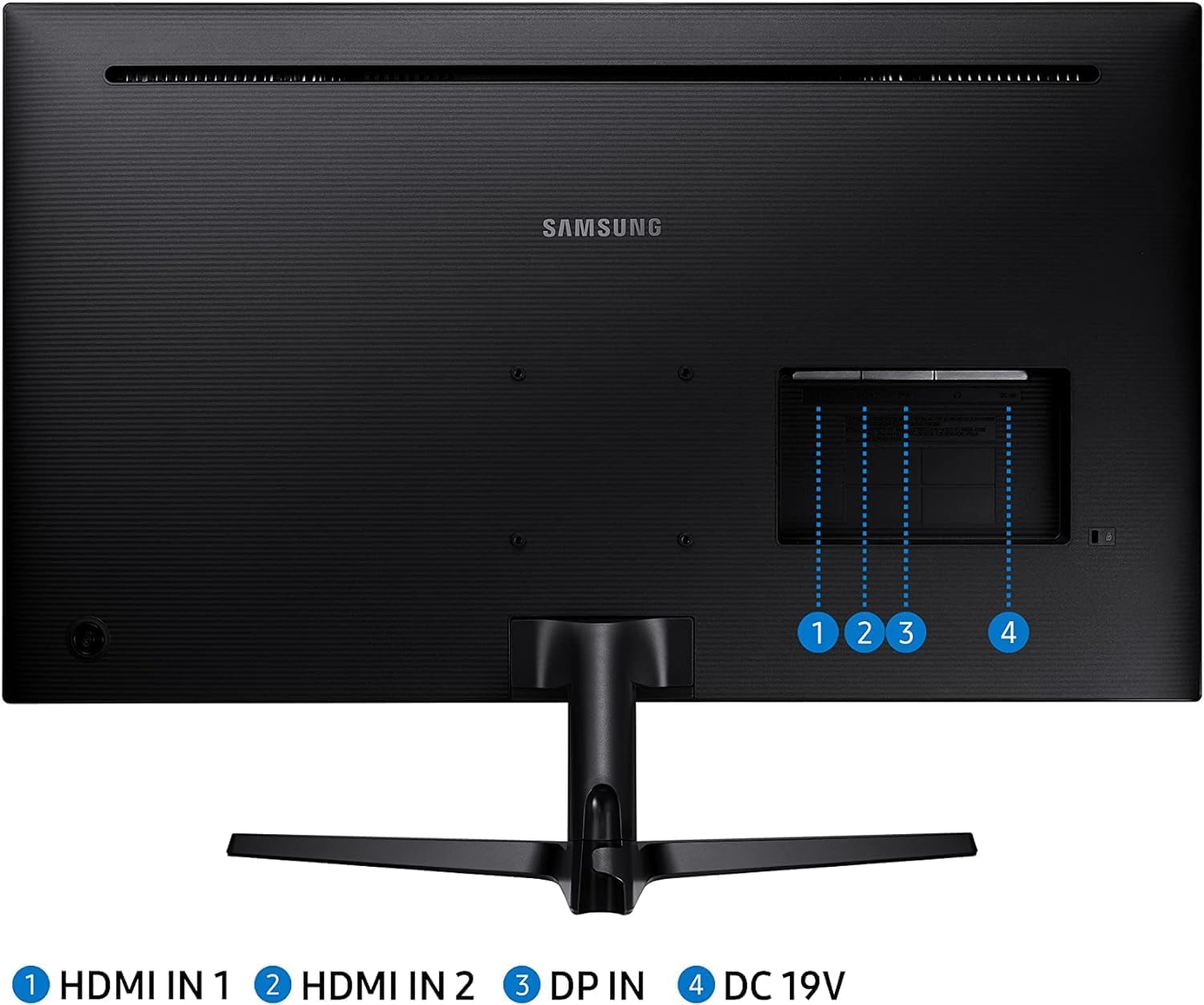 SAMSUNG 32" UJ59 Series 4K UHD (3840x2160) Computer Monitor,VA Panel, HDMI, Display Port, Eye Saver/Flicker Free Mode, FreeSync, LU32J590UQNXZA, Black
